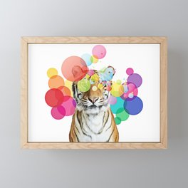 Tiger Pop Art Framed Mini Art Print