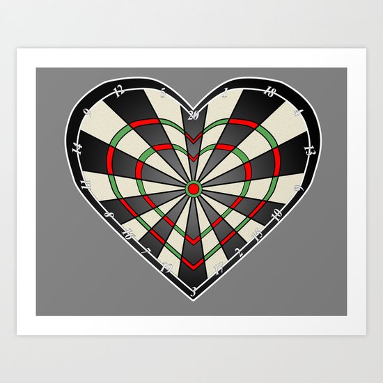 Don't use my heart as a Dartboard Art Print