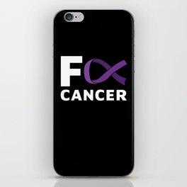 F Cancer Purple Pancreatic Cancer iPhone Skin