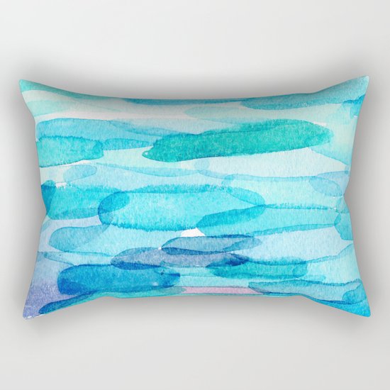 Watercolor folk Rectangular Pillow