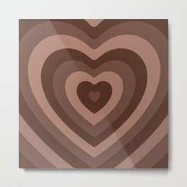 Chocolate HeartBeat Metal Print