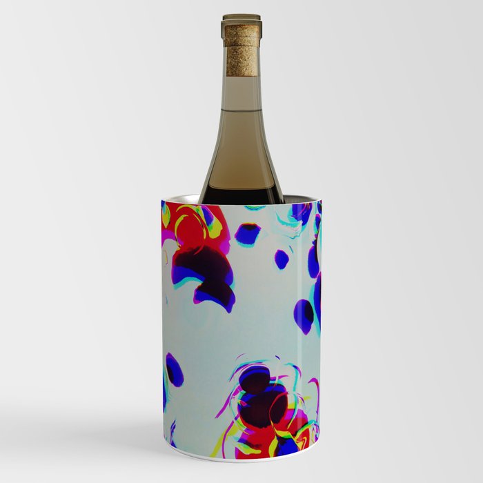 Digital motion glitch pattern Wine Chiller