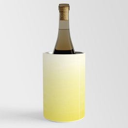 Modern hand painted yellow watercolor ombre pattern Wine Chiller