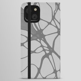 Edited Neurographic pattern with a circles and variety shapes by MariDani iPhone Wallet Case