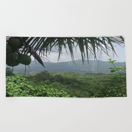 Puerto Rico Scenery Beach Towel