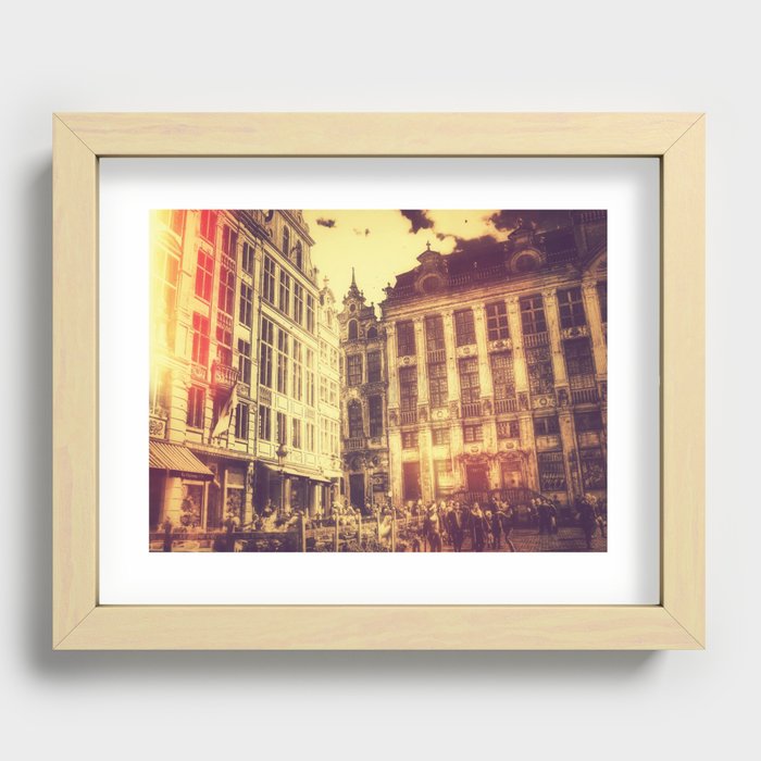 Grand Place Recessed Framed Print