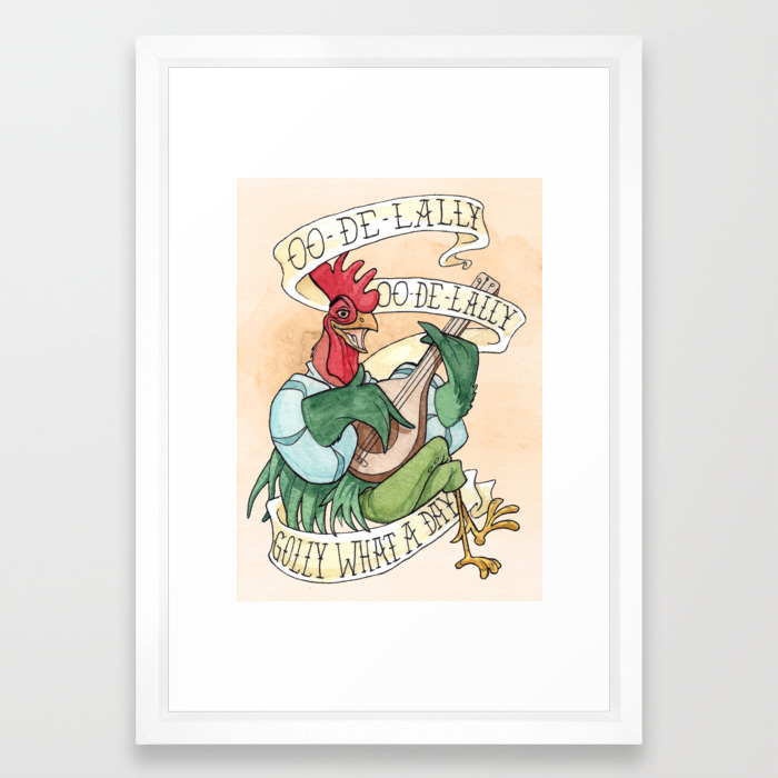 Alan A Dale Rooster Oo De Lally Golly What A Day Tattoo