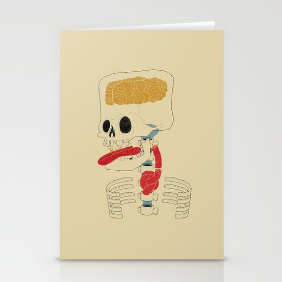 Square Skull... Stationery Cards