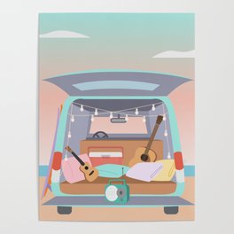 Beach Van Poster