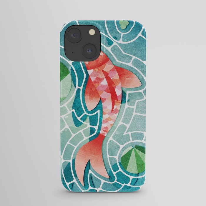Koi Fish and Lily Pads iPhone Case