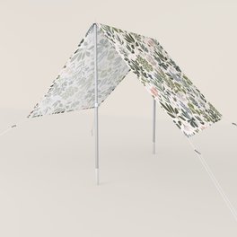 Herbarium ~ vintage inspired botanical art print ~ white Sun Shade
