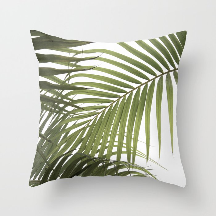 Palm Leaves Photo 01 Throw Pillow
