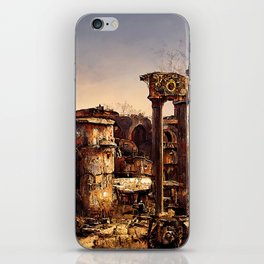 The Roman Imperial Forums in the Steampunk style iPhone Skin