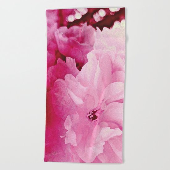 Plum Blossoms-Flowering For No One, No Reason Beach Towel