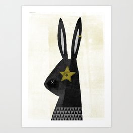 Rock Rabbit Art Print