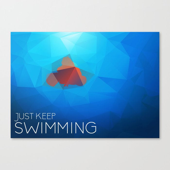 Nemo: Just Keep Swimming Canvas Print