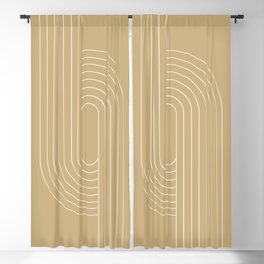 Oval Lines Abstract XXXVI Blackout Curtain