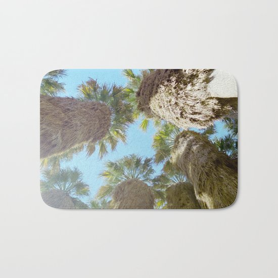all natural palm trees Bath Mat
