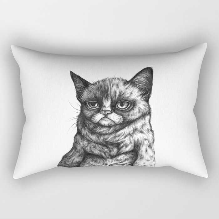 Tard the Grumpy Cat Rectangular Pillow
