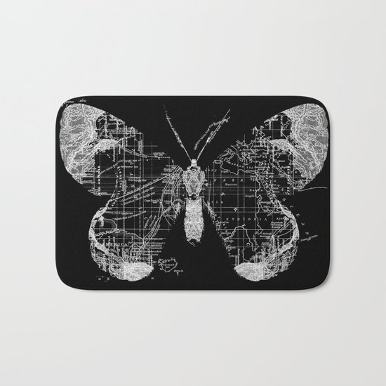 Butterfly Wanderlust Bath Mat