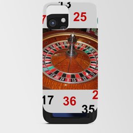 Roulette wheel casino gaming design iPhone Card Case