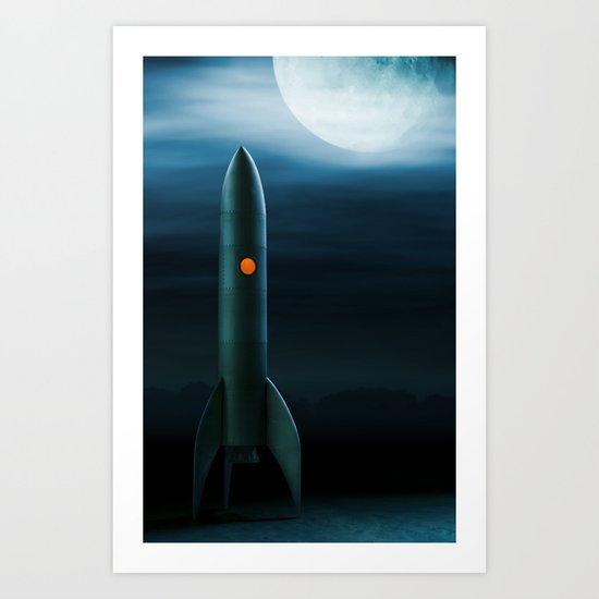 Blue Moon Art Print