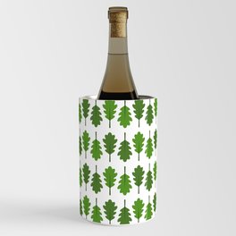 Oak Leaves Pattern (Green) Wine Chiller