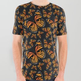 Monarch Butterflies | Monarch Butterfly | Vintage Butterflies | Butterfly Patterns | All Over Graphic Tee