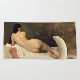 Study of a Reclining Nude | Banana Collection Beach Towel