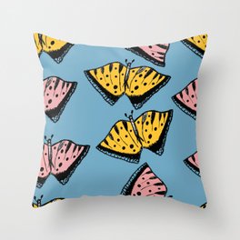 La Dolce Vita Butterflies Throw Pillow