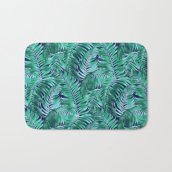Palm leaves III Bath Mat