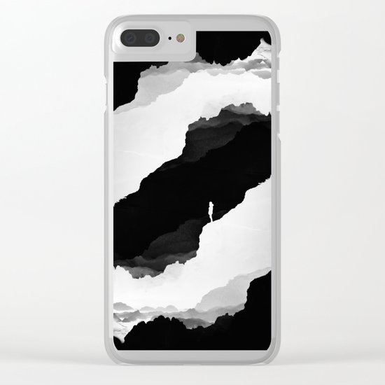 Black Isolation Clear iPhone Case