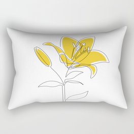 Mustard Lily Rectangular Pillow