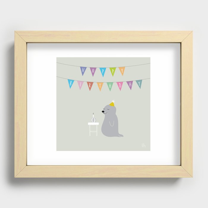 The Happy Birthday Recessed Framed Print