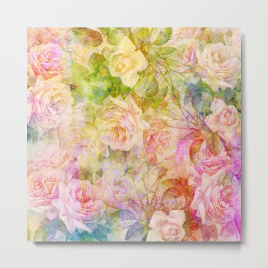 douces roses Metal Print