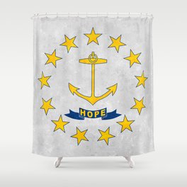 State flag of Rhode Island Shower Curtain