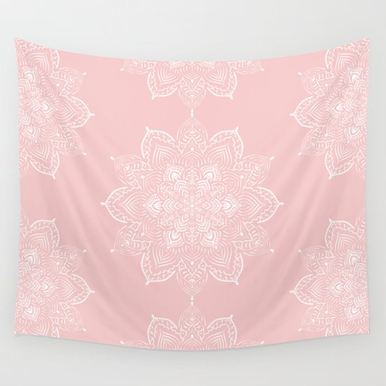 Winter Spirit - Blush Wall Tapestry