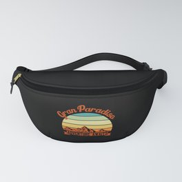 Gran Paradiso mountain climber gift. Perfect present for mother dad father friend him or her Fanny Pack