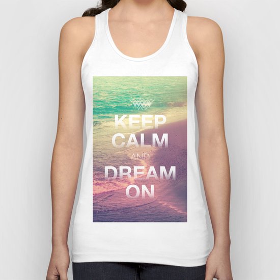 Beach Waves II - Keep Calm and Dream On Unisex Tank Top