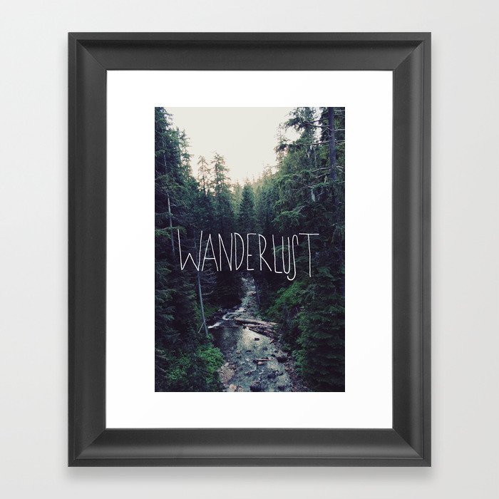 Wanderlust: Rainier Creek Framed Art Print
