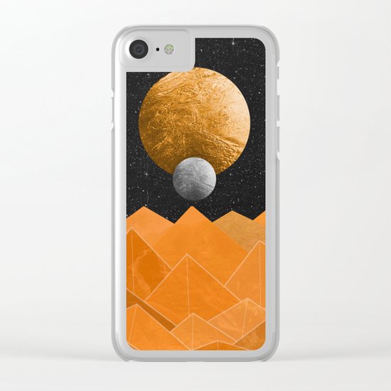 The Orange Planet Clear iPhone Case