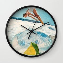 Rum on the Rocks Wall Clock | Vintage, Beach, Cocktail, Vodka, Alcohol, Lime, Bar, Drink, Drinks, Dive 
