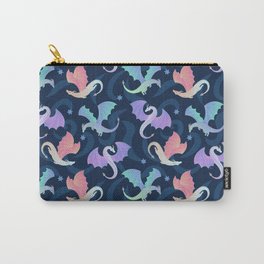 Flying Dragons Dark Blue Carry-All Pouch