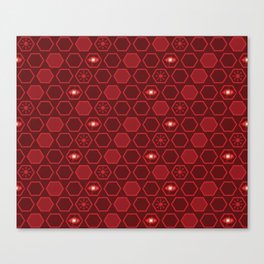 65 MCMLXV Cosplay Scarlet Red Hexagon Chaos Pattern Canvas Print