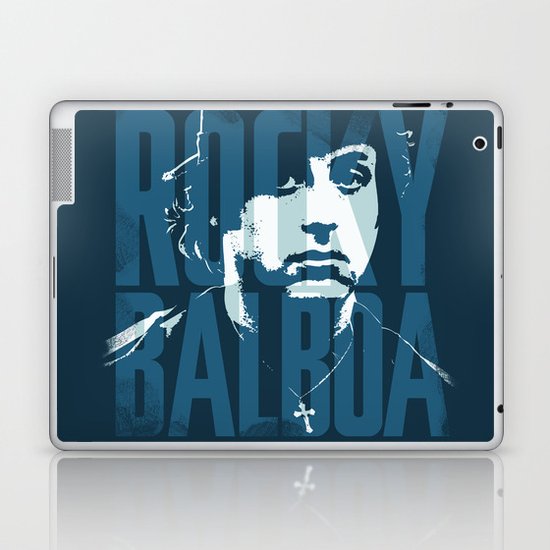 Rocky Balboa Minimal Vector Film Poster Laptop & iPad Skin