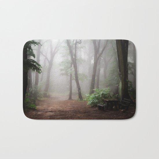 Misty Woods #adventure #photography Bath Mat