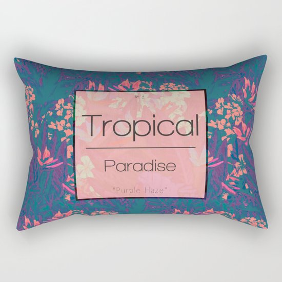 Tropical Paradise: Purple Haze Rectangular Pillow