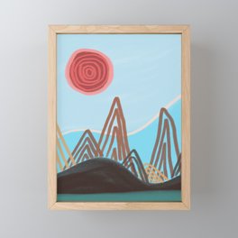 Mountain Lines  Framed Mini Art Print