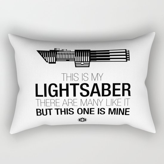 This is my Lightsaber (Vader Version) Rectangular Pillow