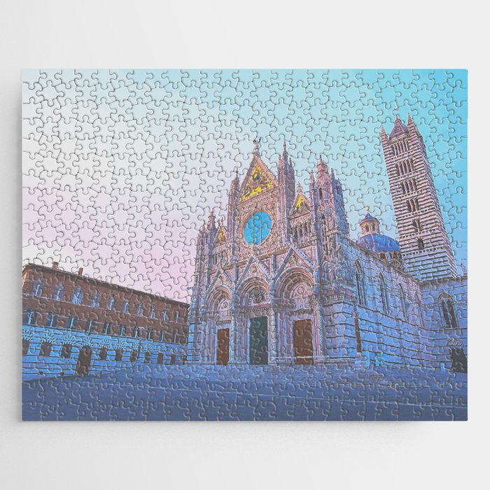 Elegant Duomo of Siena, Italy Jigsaw Puzzle